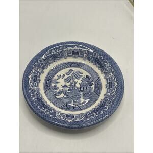 English Ironstone Tableware EIT Blue Willow Saucer Dessert Appetizer Plate 6”